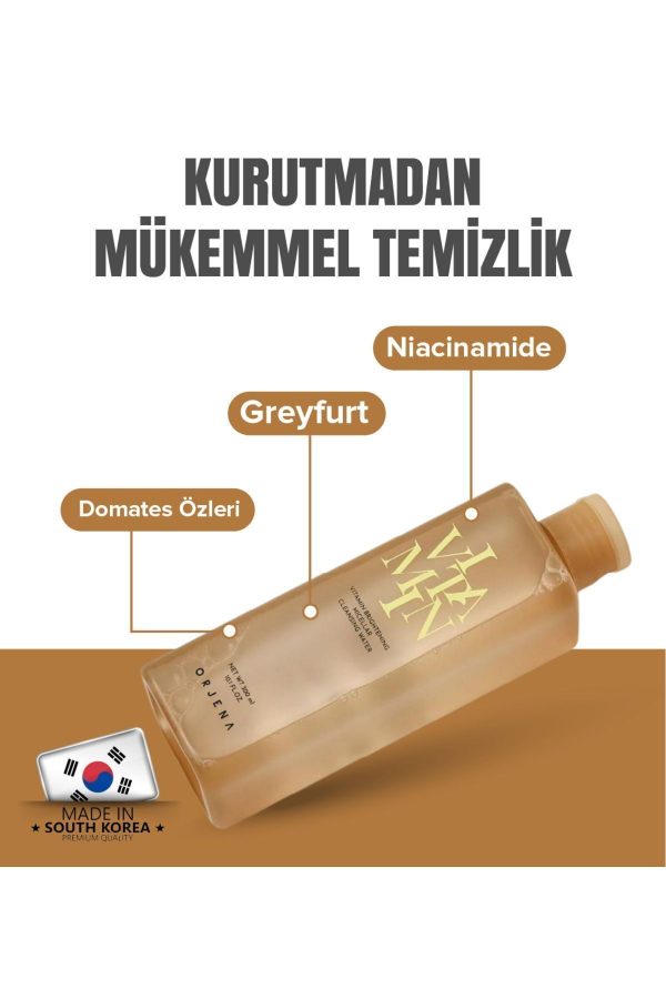 پاک کننده صورت اورجینال برند Orjena مدل Vitamin Enriched Micellar Cleansing Water کد 788339875 - Image 2