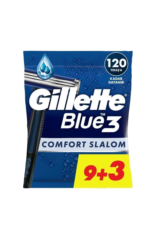 ژیلت و ریش تراش اورجینال برند Gillette مدل Blue 3 Comfort Slalom کد 735990471