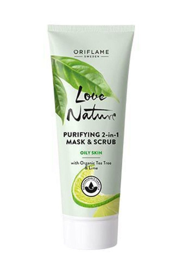 ماسک صورت اورجینال برند Oriflame مدل 2-in-1 Clay Mask & Purifier کد 39499074