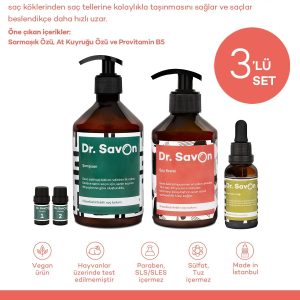 ست مراقبت از مو اورجینال برند Dr savon مدل 3-piece hair growth treatment set کد 114450468