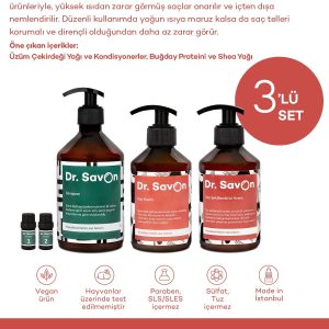 ست مراقبت از مو اورجینال برند Dr savon مدل Heat Protection Treatment 3-Piece Set کد 114470268