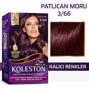 رنگ مو اورجینال برند Wella مدل 3/66 Patlıcan Moru کد 265150168