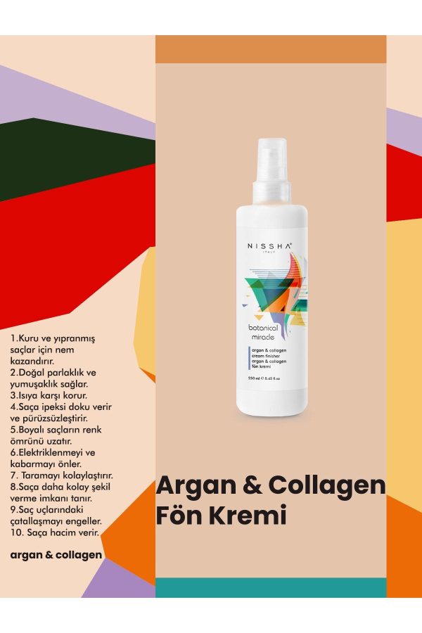 اسپری مو اورجینال برند Nissha italy مدل Heat Protection Hair Milk 200ml کد 643210563 - Image 2