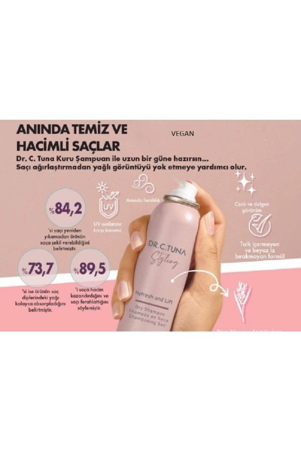شامپو خشک اورجینال برند Farmasi مدل Dry shampoo کد 675110901 - Image 2
