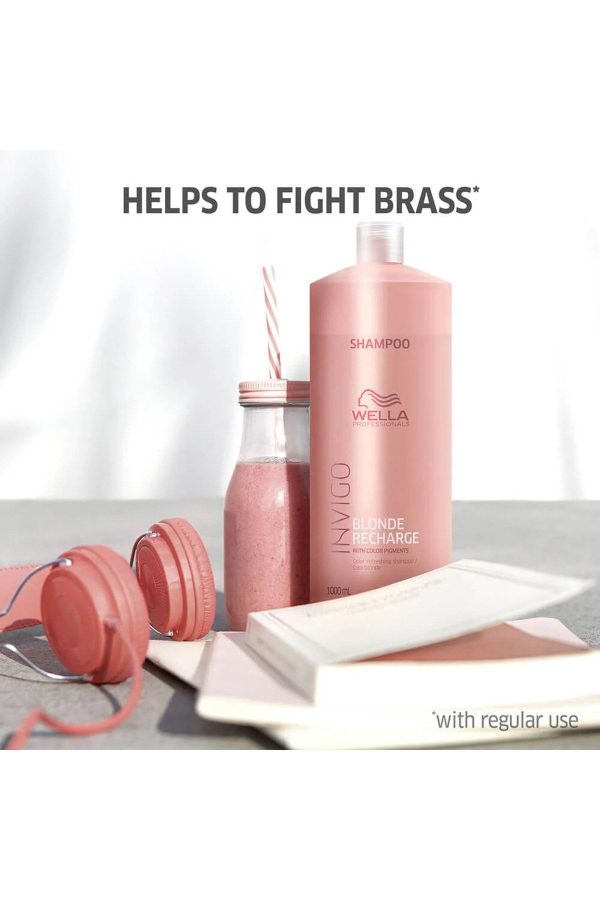 شامپو اورجینال برند Wella مدل Invigo Blonde Recharge Silver کد 737222814 - Image 2