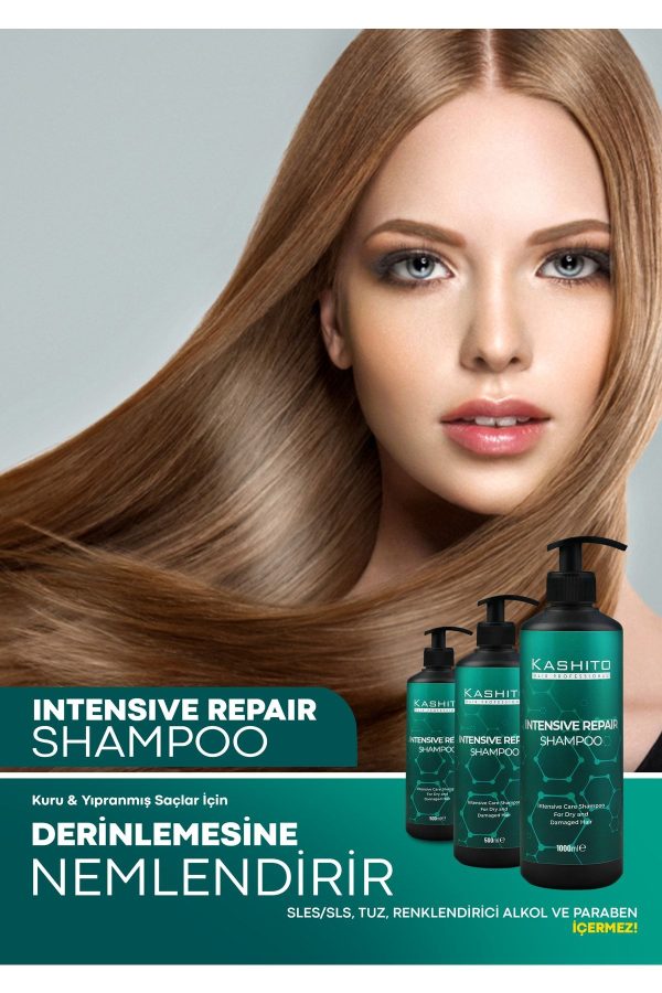 شامپو اورجینال برند Kashito مدل Intensıve Repaır Şampuan 1000ml کد 674232816 - Image 2