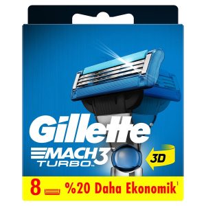 ژیلت و ریش تراش اورجینال برند Gillette مدل Mach3 Turbo کد 103667