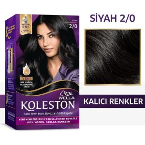 رنگ مو اورجینال برند Wella مدل 2/0 Siyah X 2 Adet کد 265156696