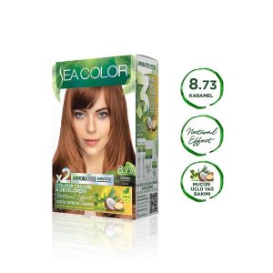 رنگ مو اورجینال برند Sea color مدل Natural Effect 873 Karamel کد 183070489