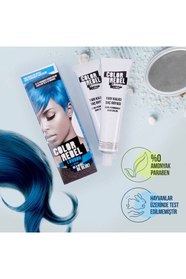 رنگ مو اورجینال برند Color rebel مدل Mavi Saç Boyası 100 Ml کد 362881537 - Image 3