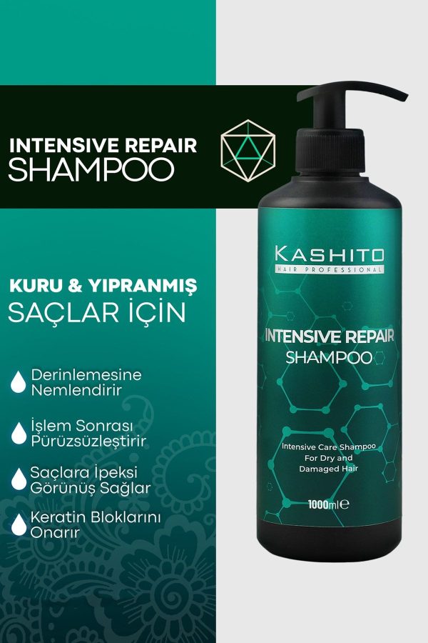 شامپو اورجینال برند Kashito مدل Intensıve Repaır Şampuan 1000ml کد 674232816 - Image 3