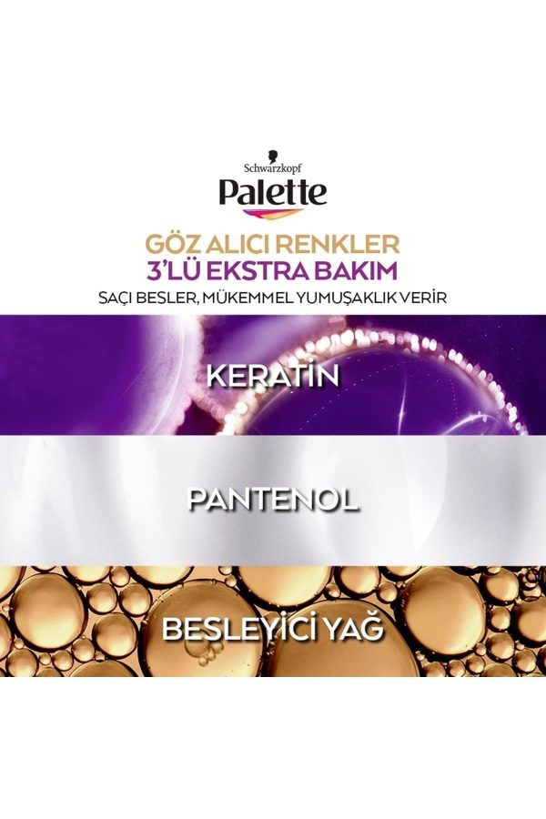 رنگ مو اورجینال برند Palette مدل Koyu Kızıl Saç Boyası کد 353881873 - Image 3