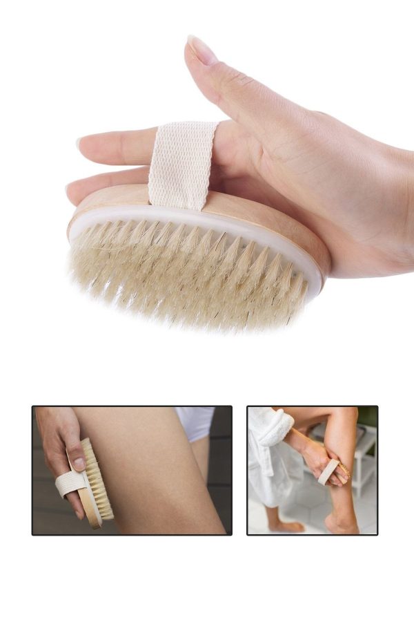 برس سلولیت اورجینال برند Mr wish مدل Natural Horsehair Brush for Cellulite کد 235532814 - Image 3