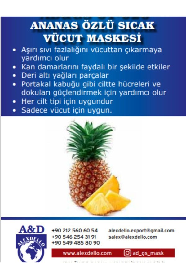 ماسک صورت اورجینال برند Alexdello yuz bakim maske کد 38873938 - Image 3