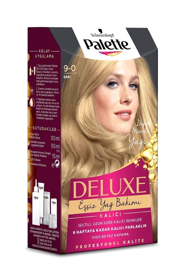 رنگ مو اورجینال برند Palette مدل Palette Deluxe 9-0 کد 168290766 - Image 4