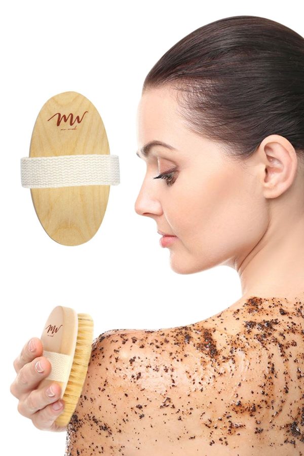 برس سلولیت اورجینال برند Mr wish مدل Natural Horsehair Brush for Cellulite کد 235532814 - Image 4