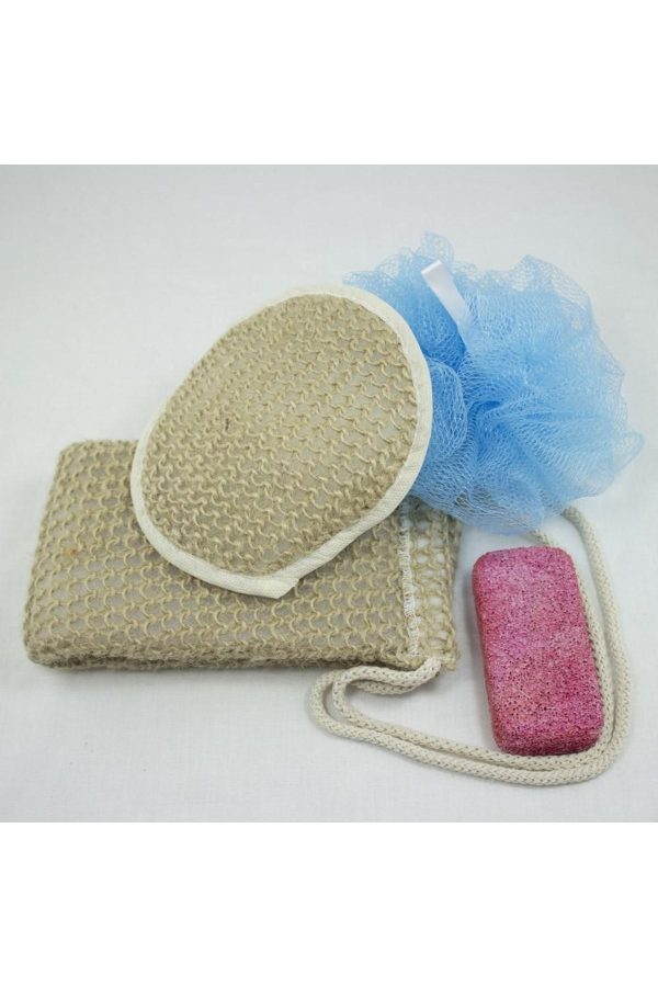 لیف و اسفنج حمام اورجینال برند Indiriminvar مدل 4 Piece Bath Washcloth Set کد 46013179 - Image 5