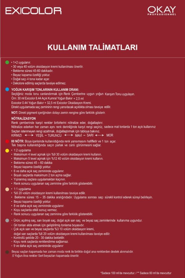 رنگ مو اورجینال برند Exicolor مدل Ekstra Küllü Pilatin کد 687749568 - Image 6