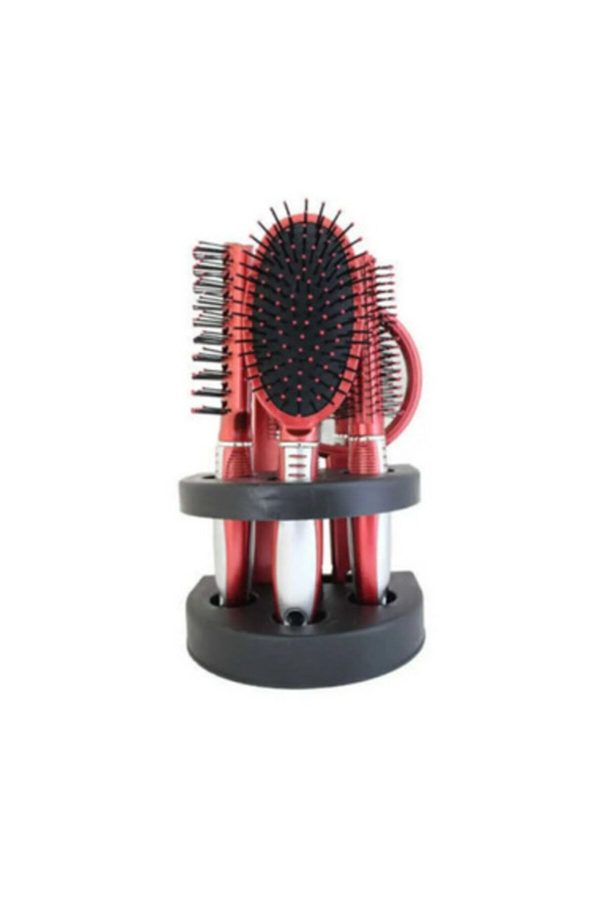 برس و شانه مو اورجینال برند Roesia rose cosmetics مدل Rose Standlı 5'li Tarak Seti کد 41799281