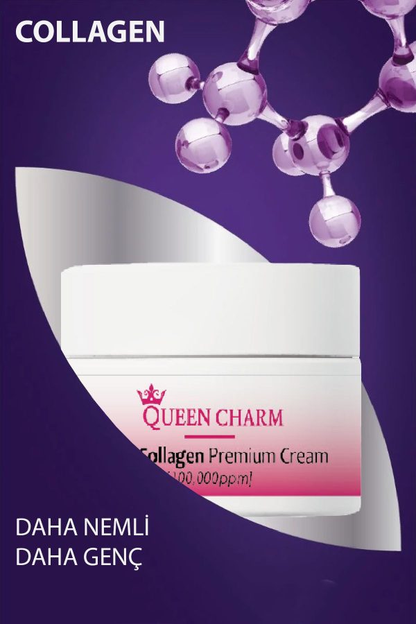 کرم صورت اورجینال برند Queen charm مدل Anti-Wrinkle Concentrated Collagen Premium Cream کد 767629270 - Image 4
