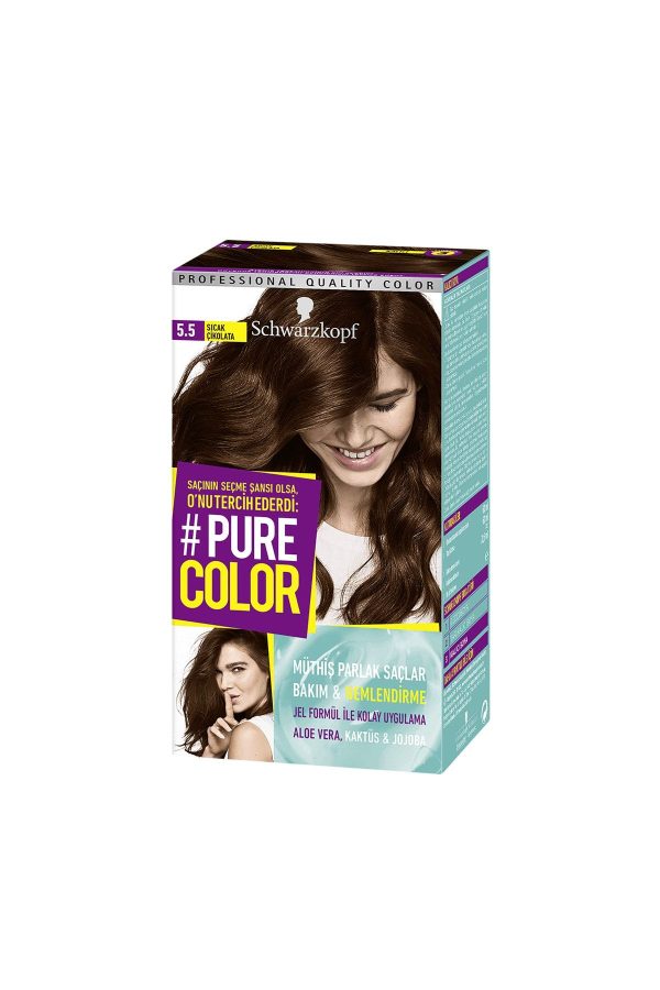 رنگ مو اورجینال برند Schwarzkopf مدل Pure Color Sıcak Çikolata کد 220998720