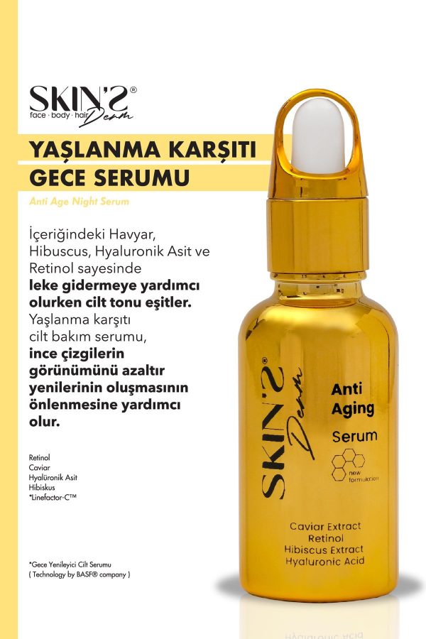 سرم پوست اورجینال برند Skins derm مدل Anti-aging serum کد 623378559 - Image 2