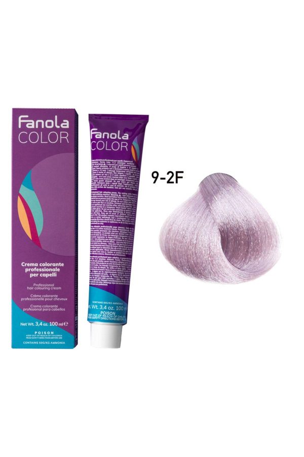 رنگ مو اورجینال برند Fanola مدل Very Light Blonde Fantasy Violet کد 353960880