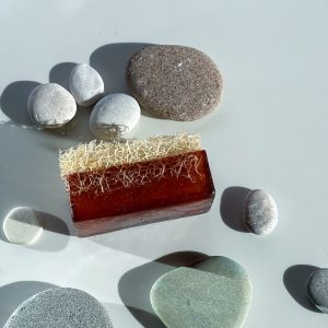صابون جامد اورجینال برند Nare soap مدل Natural Loofah Goat Milk Soap کد 789171896