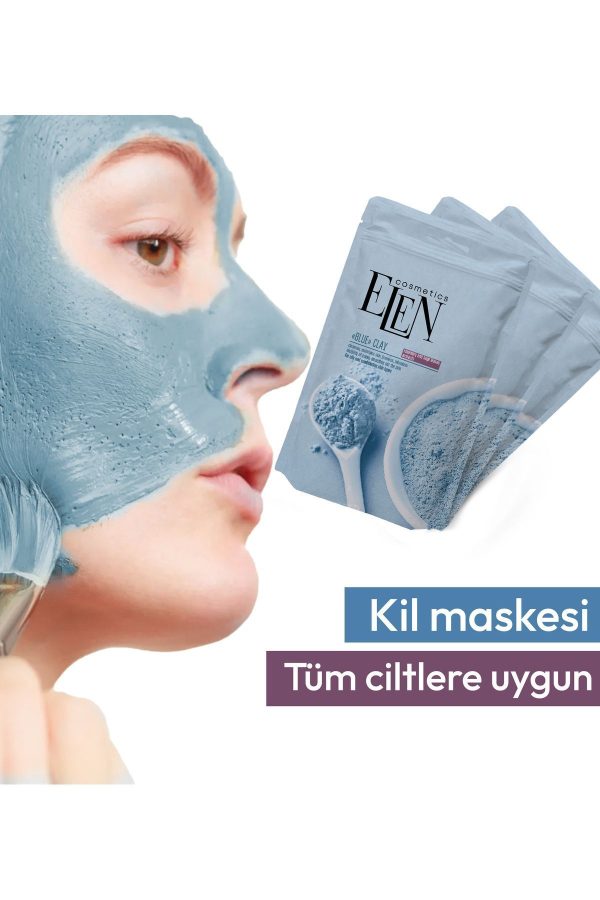 ماسک صورت اورجینال برند Elen cosmetics مدل Blue Clay Mask کد 777673160