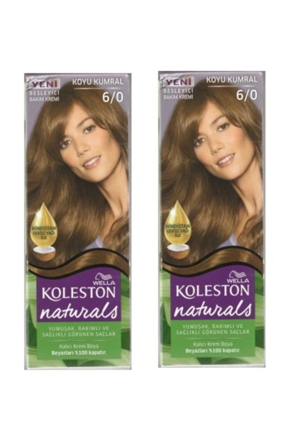 رنگ مو اورجینال برند Wella مدل Dark Brown 6/0 (double pack) کد 37805669