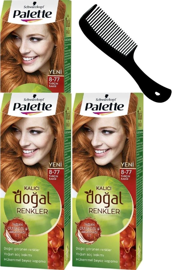 رنگ مو اورجینال برند Palette مدل 8-77 Cinnamon Copper کد 130955856