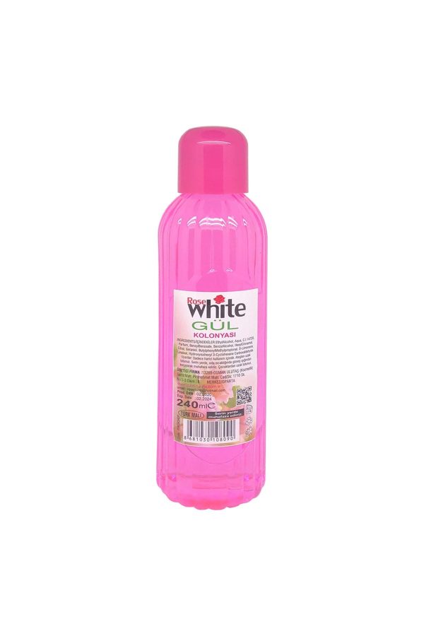 ادکلن اورجینال برند Rose white مدل 240 Ml Gül Kolonyası Çizgili کد 734118594