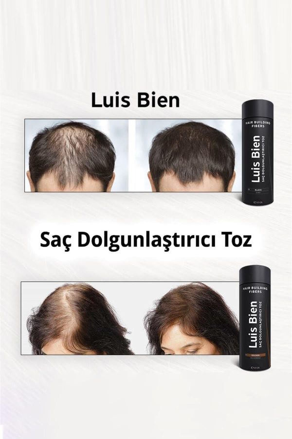 رنگ مو اورجینال برند Luis bien مدل Hair volumizing powder fiber کد 32450539 - Image 3