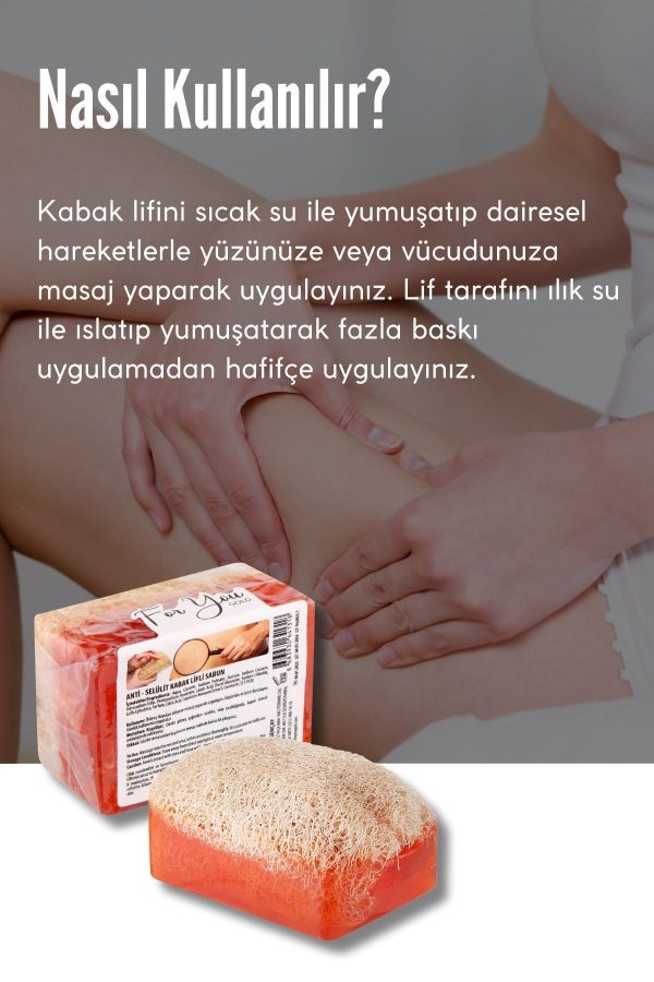 صابون جامد اورجینال برند For you gold مدل Anti-Cellulite Pumpkin Fiber Soap کد 316033329 - Image 4