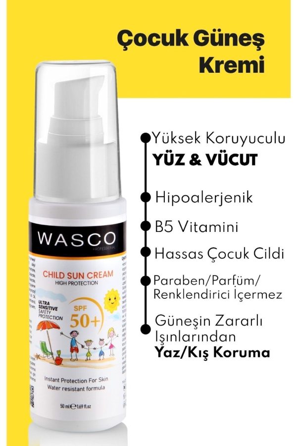 کرم ضد آفتاب کودک اورجینال برند Wasco کد 345526680 - Image 3