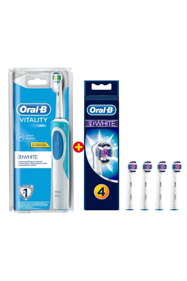 مسواک برقی اورجینال برند Oral b مدل Vitality 3D White کد 4250539