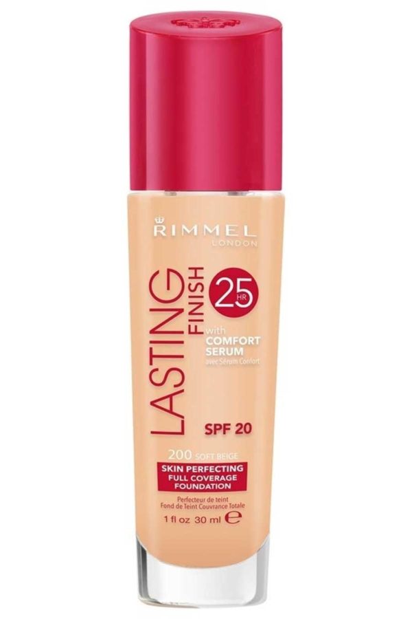 کرم فاندیشن اورجینال برند Rimmel london مدل Long Lasting Finish Fondöten کد 251659939