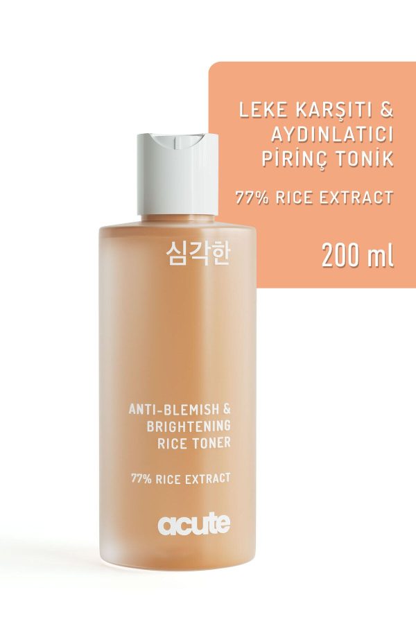 کرم جوان کننده اورجینال برند Acute مدل Anti-blemish and brightening rice toner کد 839303640