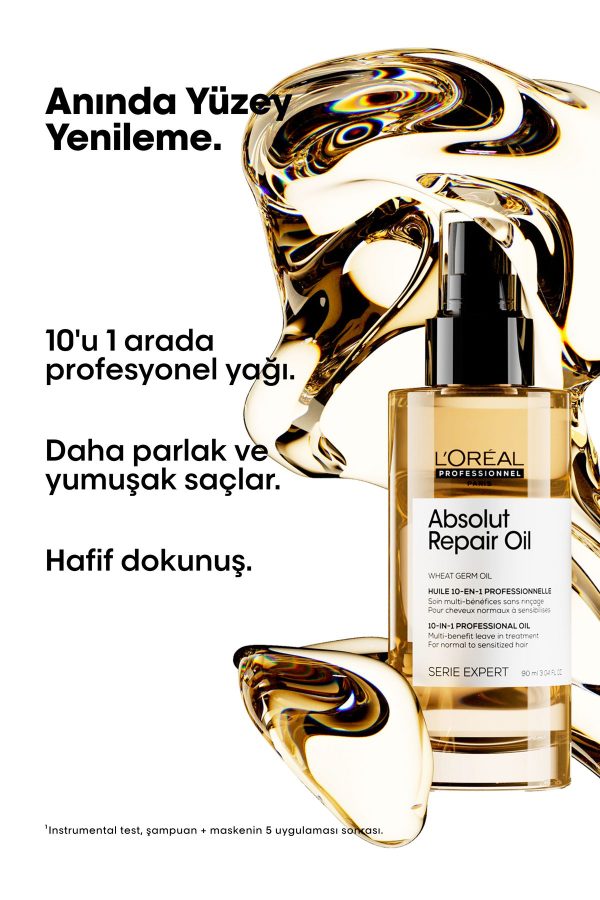 روغن و سرم مو اورجینال برند L oreal professionnel مدل Absolut Repair 10 In 1 کد 124476938 - Image 2