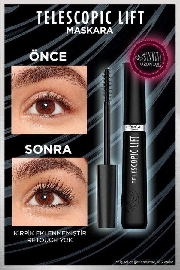 ریمل اورجینال برند L oreal paris مدل Telescopic Lift Mascara کد 469016137 - Image 5