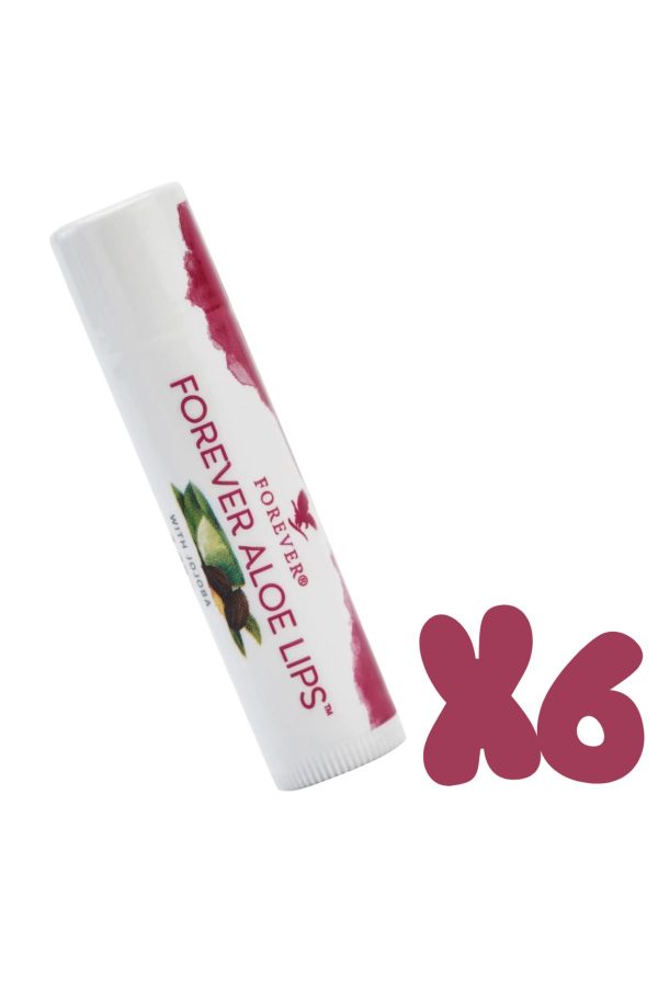 کرم لب اورجینال برند Forever مدل Aloe Lips Lip Balm, 6-pack کد 813078939
