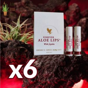 کرم لب اورجینال برند Forever مدل Aloe Lips Lip Balm, 6-pack کد 813078939