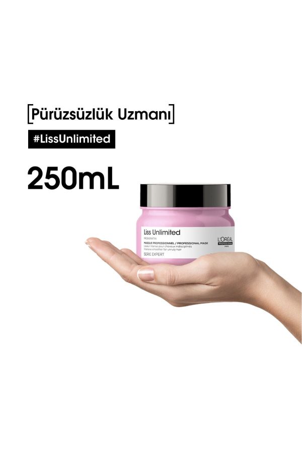 ماسک مو اورجینال برند L oreal professionnel مدل Serie Expert Liss Unlimited کد 151316159 - Image 7