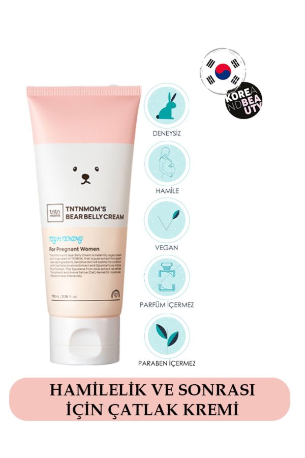 کرم رفع ترک بدن اورجینال برند Tntnmoms مدل Belly Stretch Marks Cream 100ml کد 866364786
