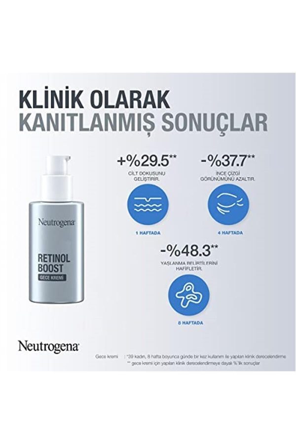 کرم صورت اورجینال برند Neutrogena مدل Retinol Boost Anti-Aging Night Cream کد 773139474 - Image 2