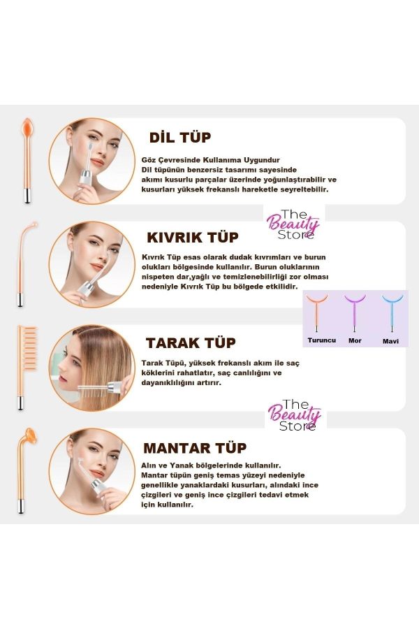 دستگاه پاکسازی صورت اورجینال برند Thebeautystore مدل Yeni Yüksek Frekans Makinesi کد 470932402 - Image 5