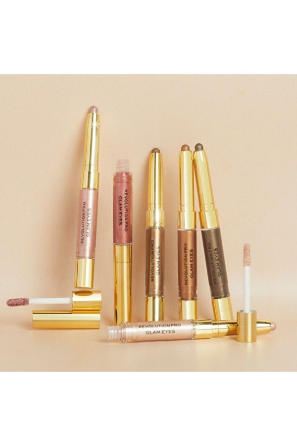 سایه چشم اورجینال برند Revolution pro مدل Glam Eyeshadow Duo Bejewel کد 818174464 - Image 4