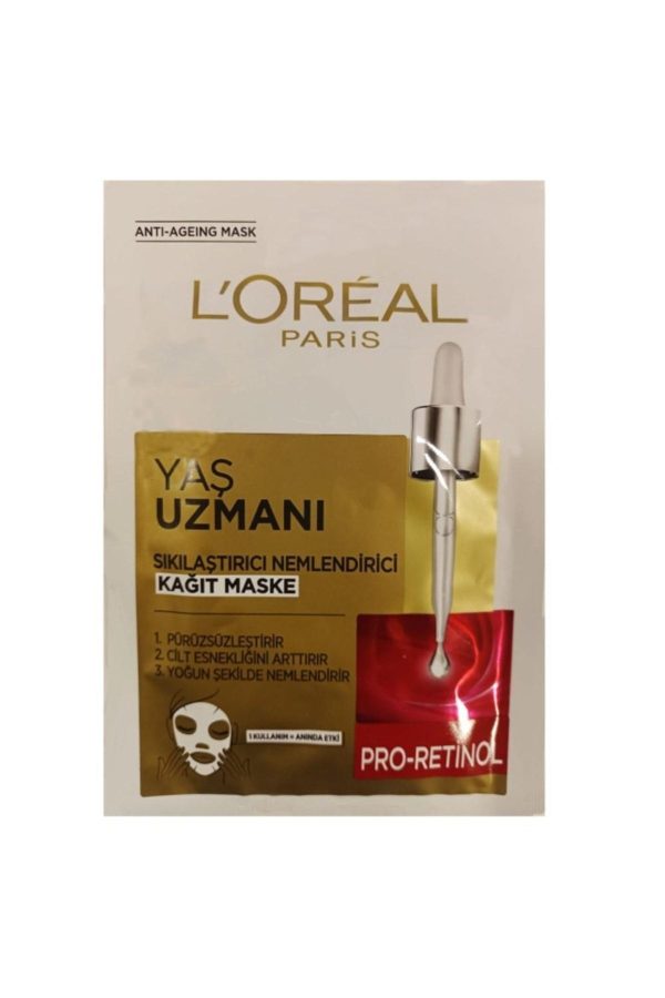 ماسک صورت اورجینال برند L oreal paris مدل Yaş Uzmanı Sıkılaştırıcı Maske کد 355624210