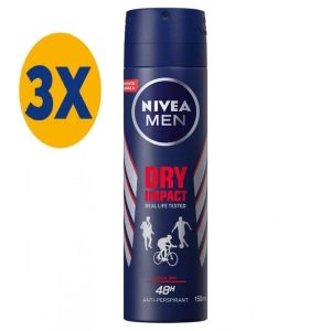 دئودورانت اورجینال برند Nivea مدل Deo Men 150ml-dry Impact کد 300309450
