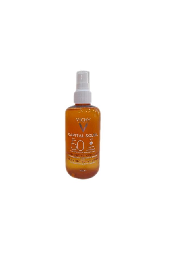 کرم برنز کننده اورجینال برند Vichy مدل Solar Protective Water Spf50 200ml کد 132682497